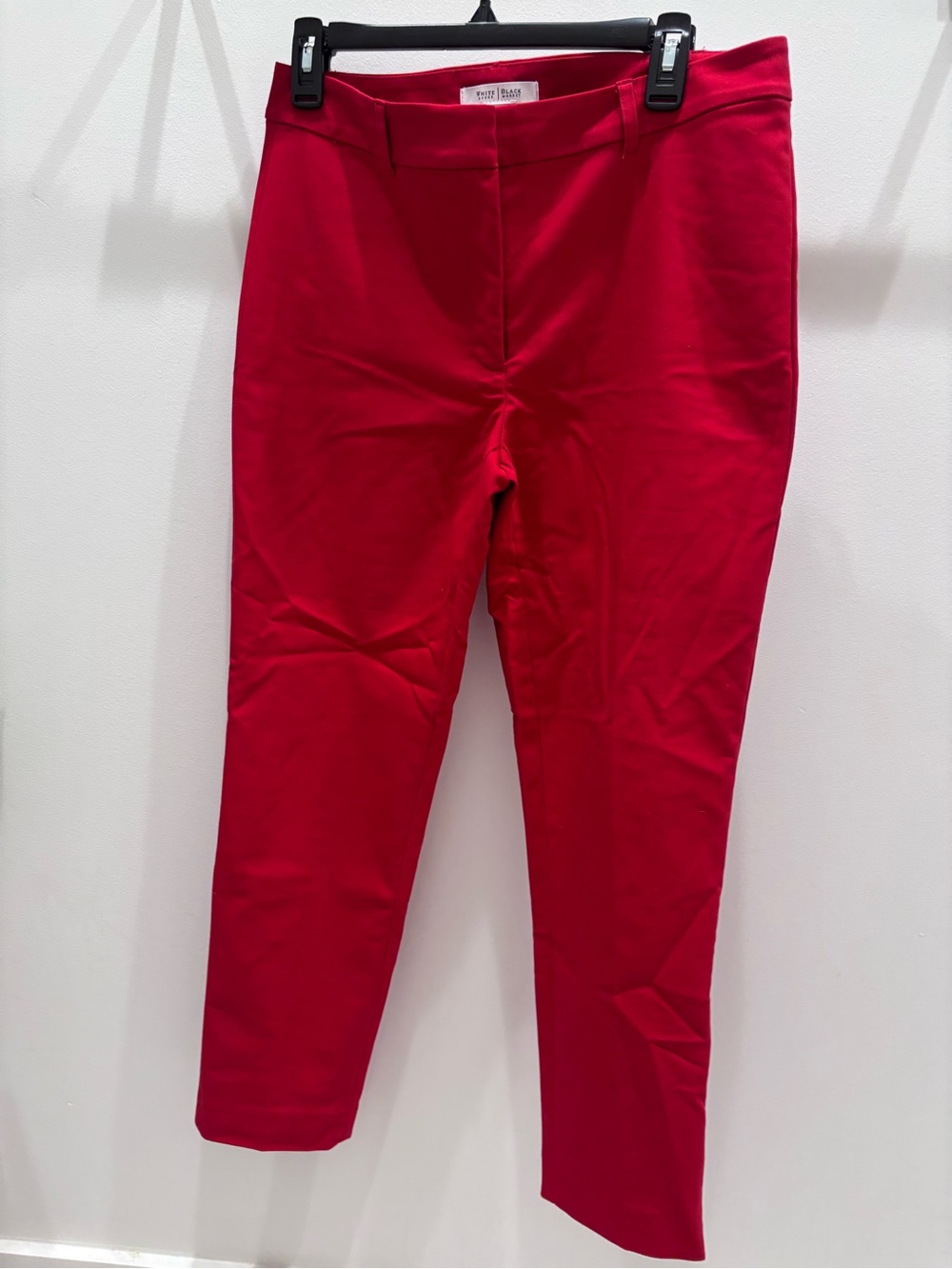 White House Black Market Red Ankle Slim Pants